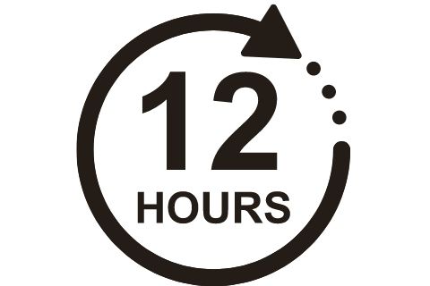 Leave the paste for 12 hours or more