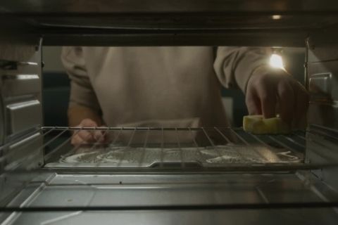 Remove the everything in the oven
