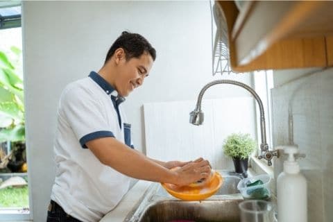 Cleaning while cooking is more efficient