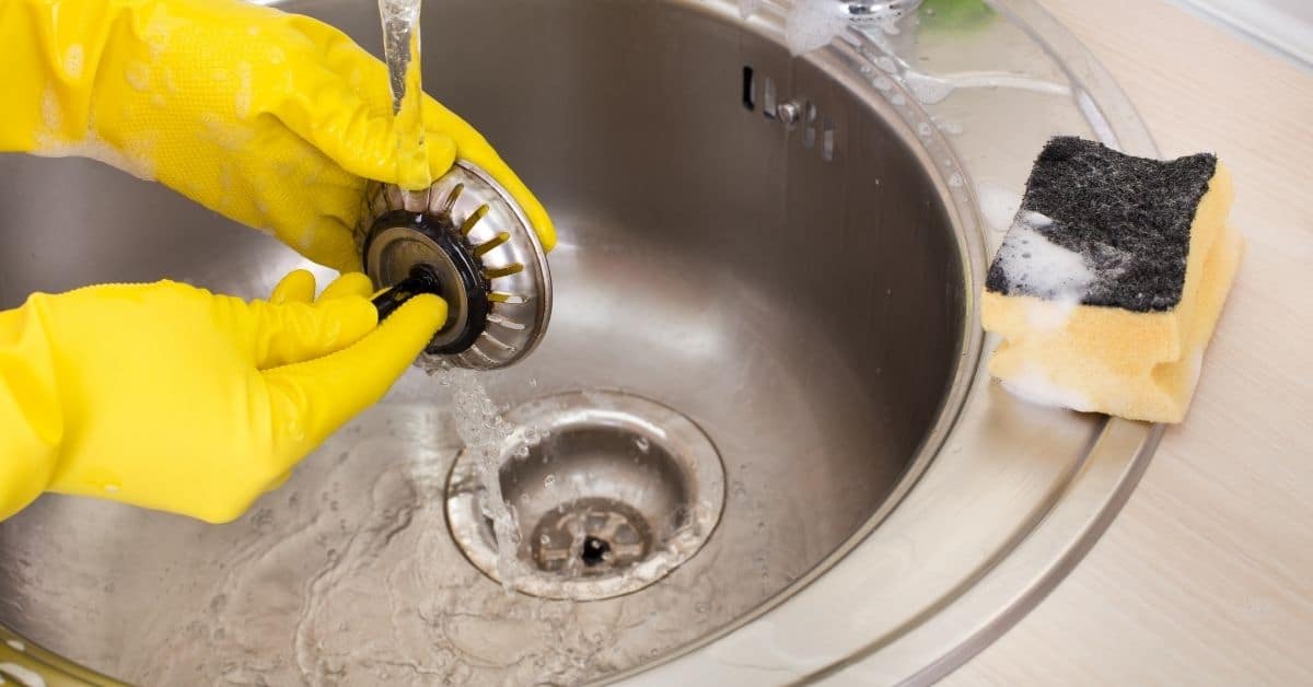How to clean the bathroom sink drain