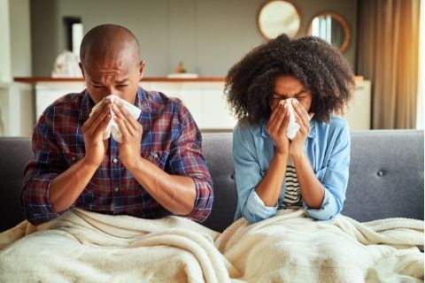People are more prone to getting sick in winter