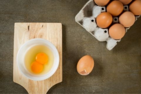 Remove coffee stains from carpet with egg yolk