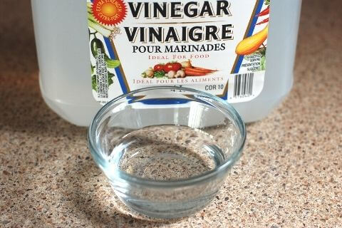 Clean the dishwasher with vinegar