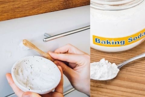 How to clean the kitchen cabinets with baking soda