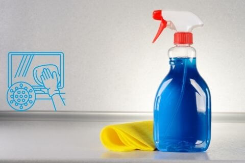 Clean tv screens with glass cleaners