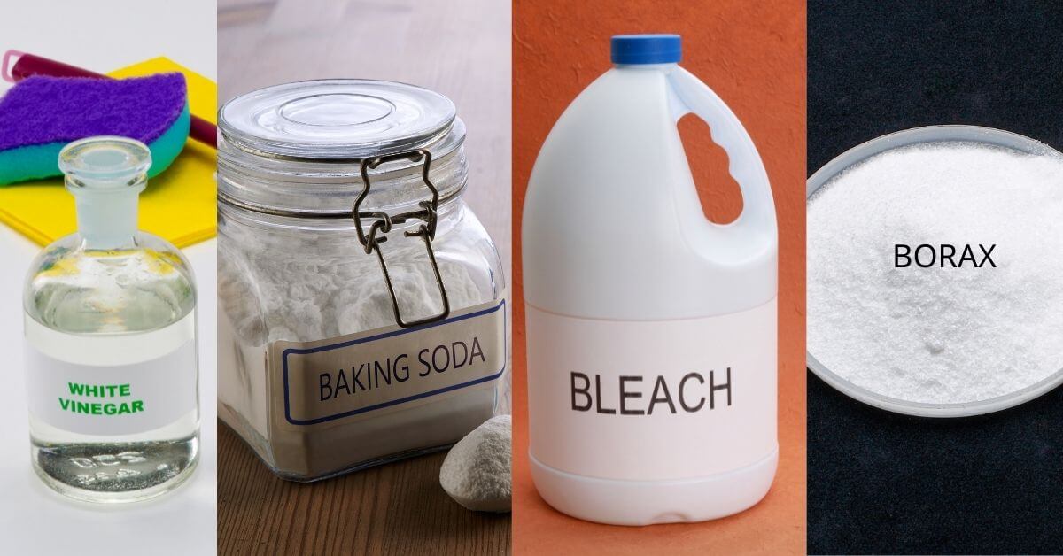 Different products to clean your washing machine
