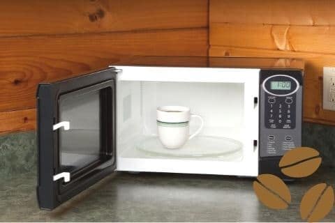 Using coffee to clean the microwave smell