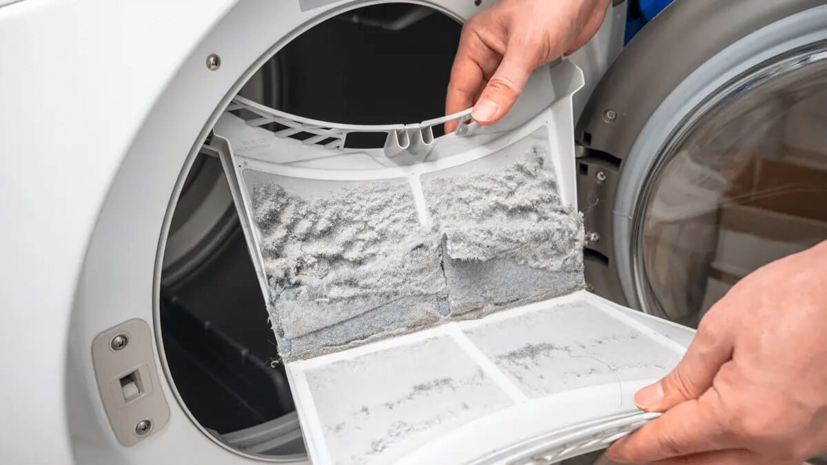 How To Clean The Dryer Lint Trap - Frugally Blonde