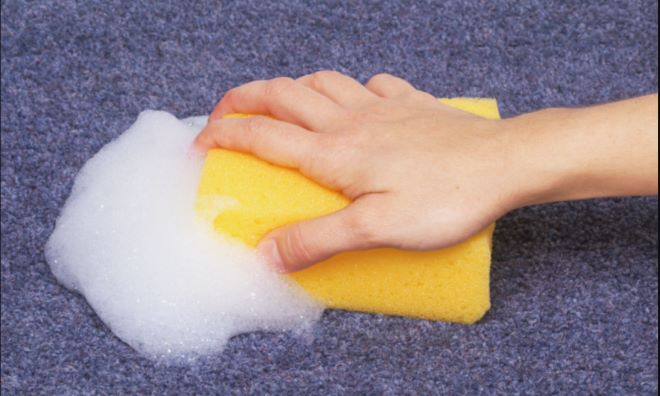 Foamy-carpet-cleaning-solution