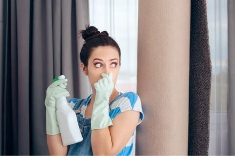 Why your newly cleaned carpet gives off a nasty odor? 