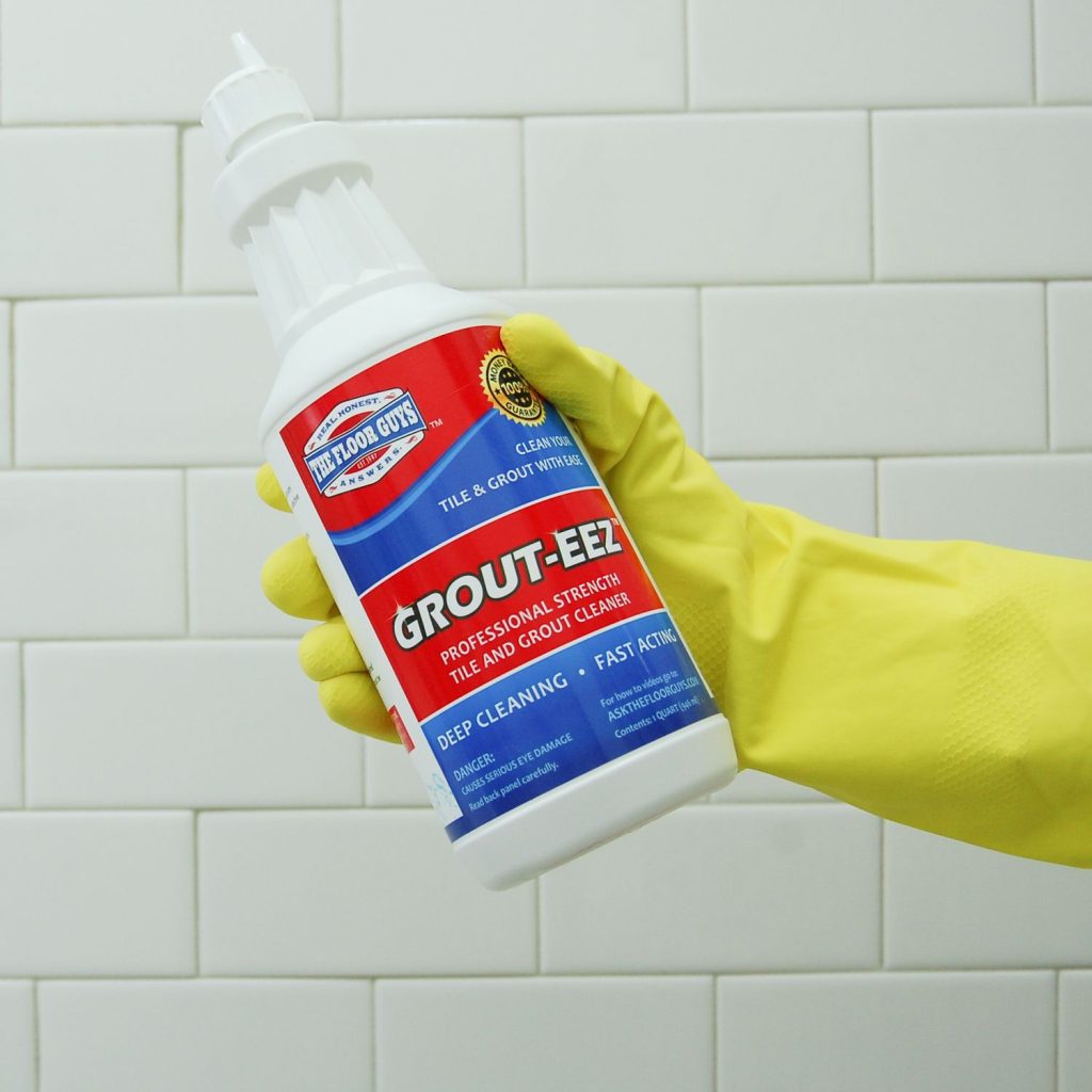 Clean the grout with Grout cleaner