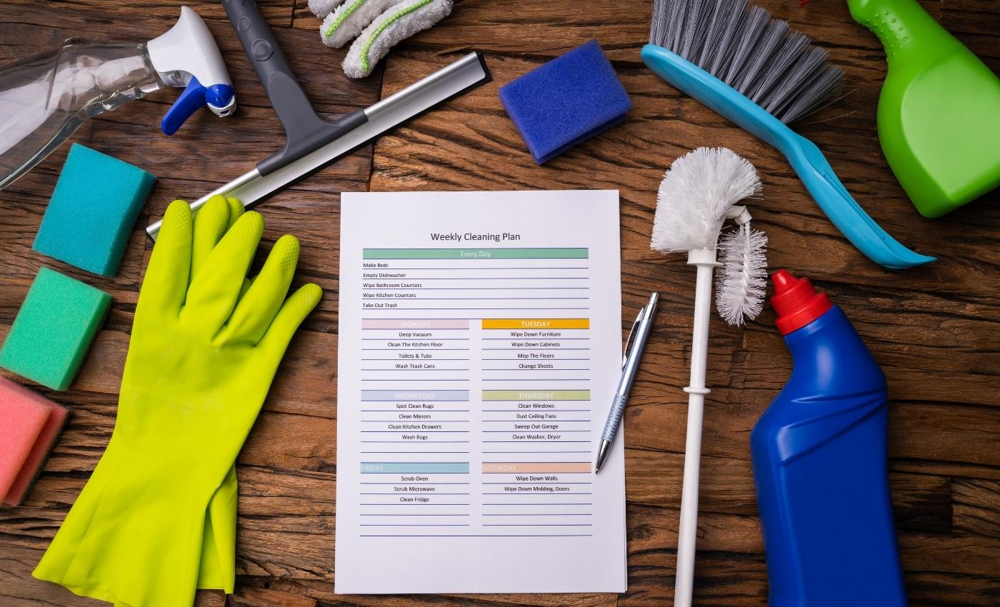 Cleaning checklist for different parts of your office is very important