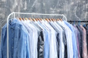 Clothes after dry cleaning
