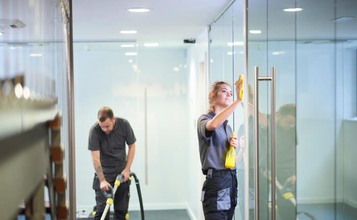 Wipe off glass surfaces - Weekly Office Cleaning (Source: Internet)