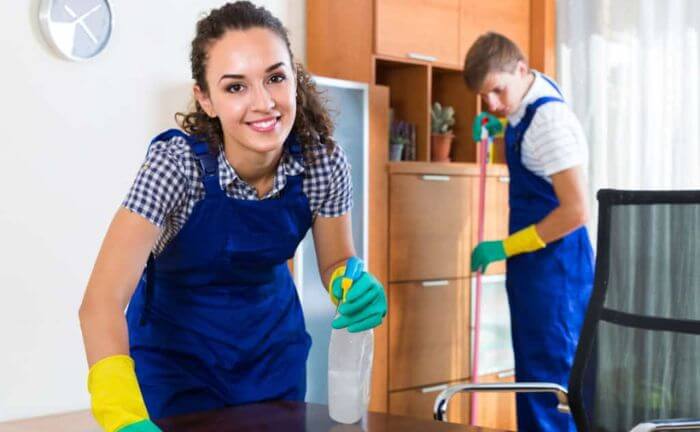House cleaning staffs do all their work around the house