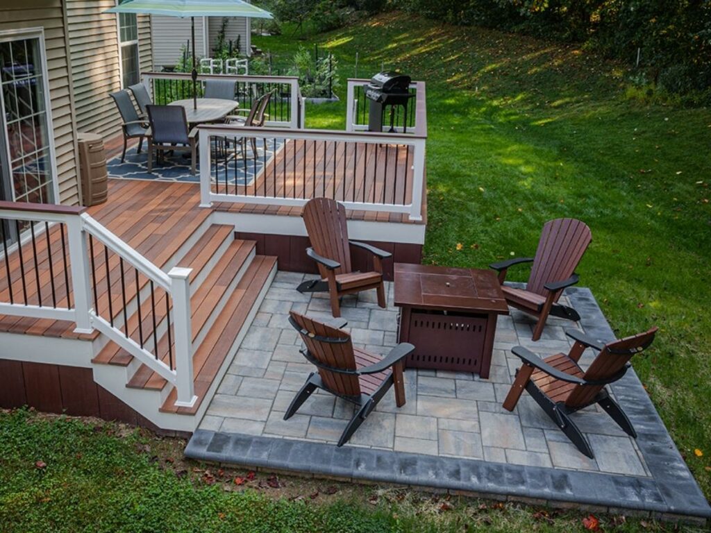 Combined Deck and Patio