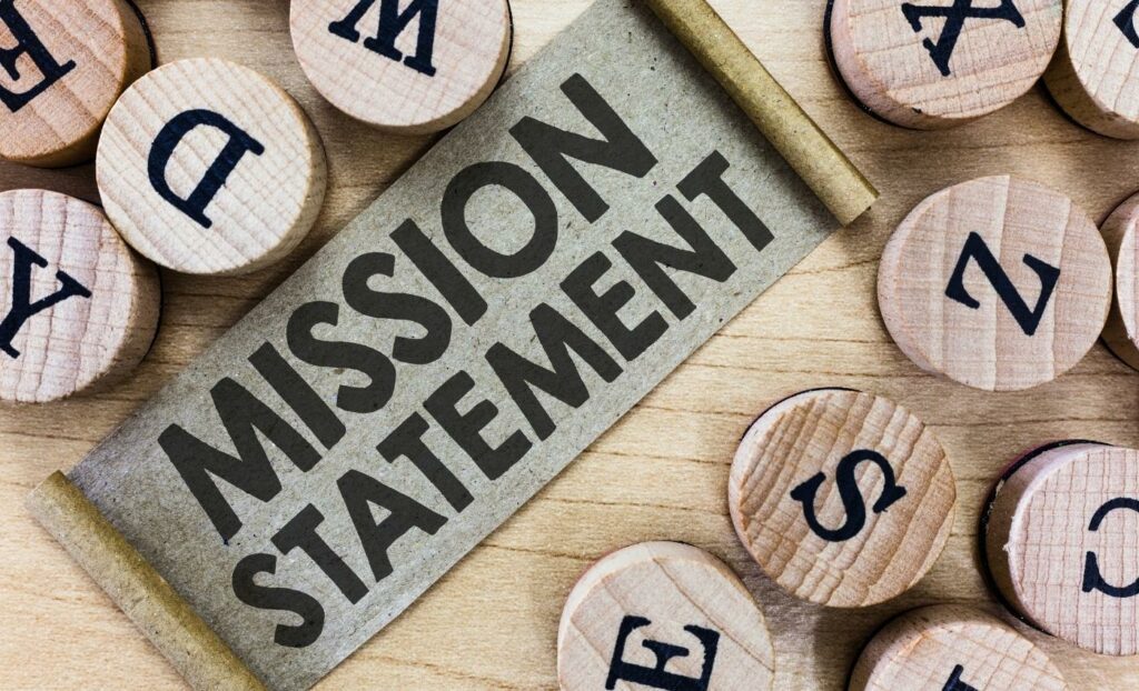 Display the mission statement of your company
