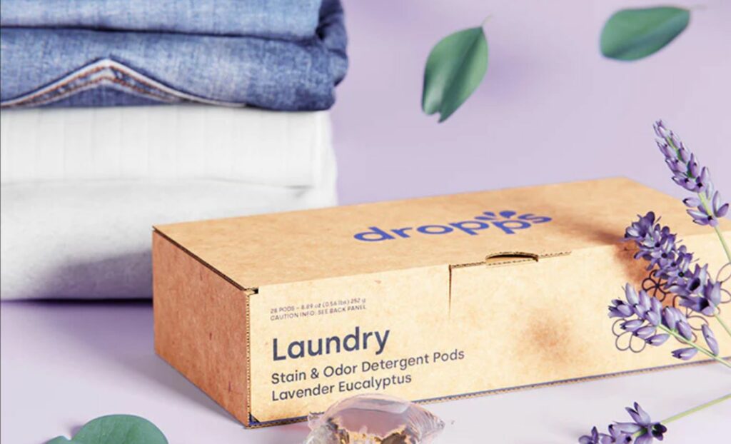 Eco-friendly cleaning product: Laundry Detergent: DROPPS (Source: Internet)