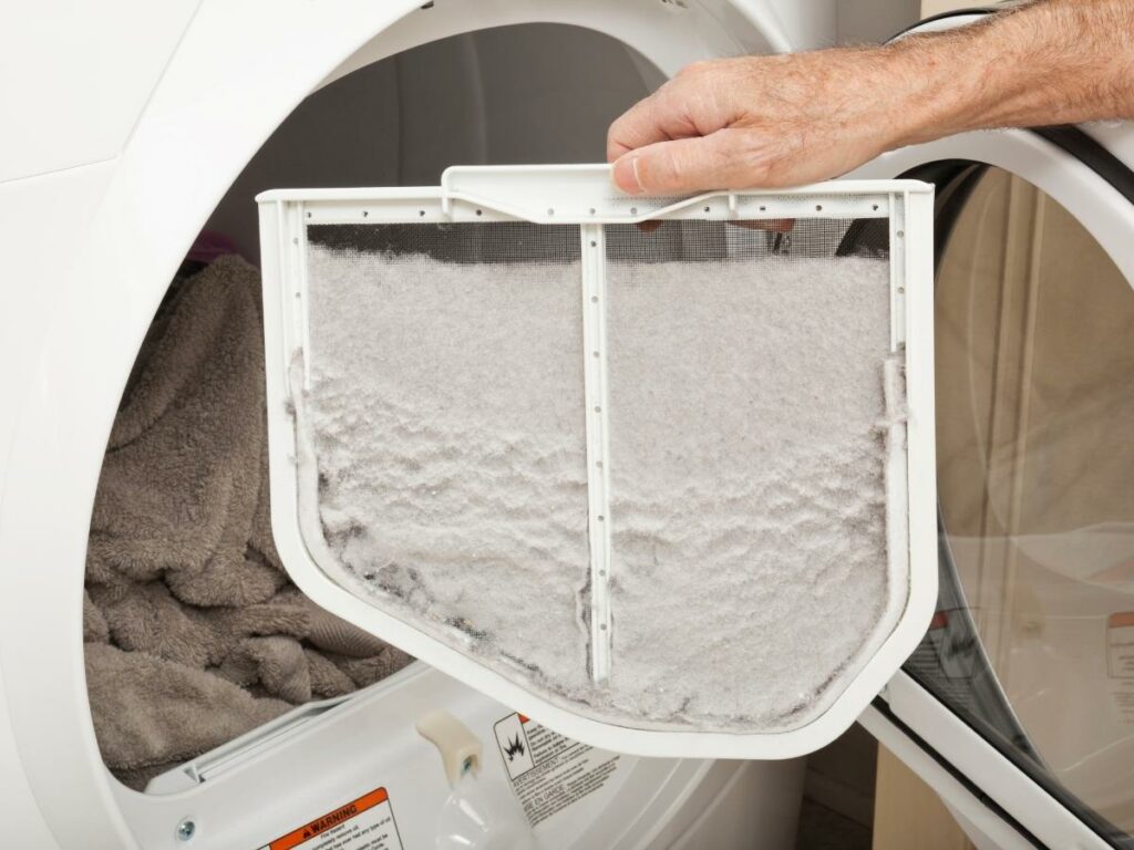 Clean the lint trap while cleaning your dryer also