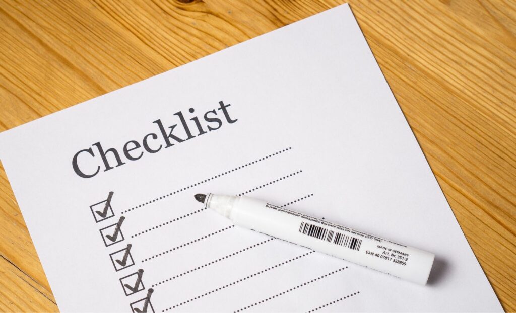 Make a checklist of what to clean first (Source: Internet)