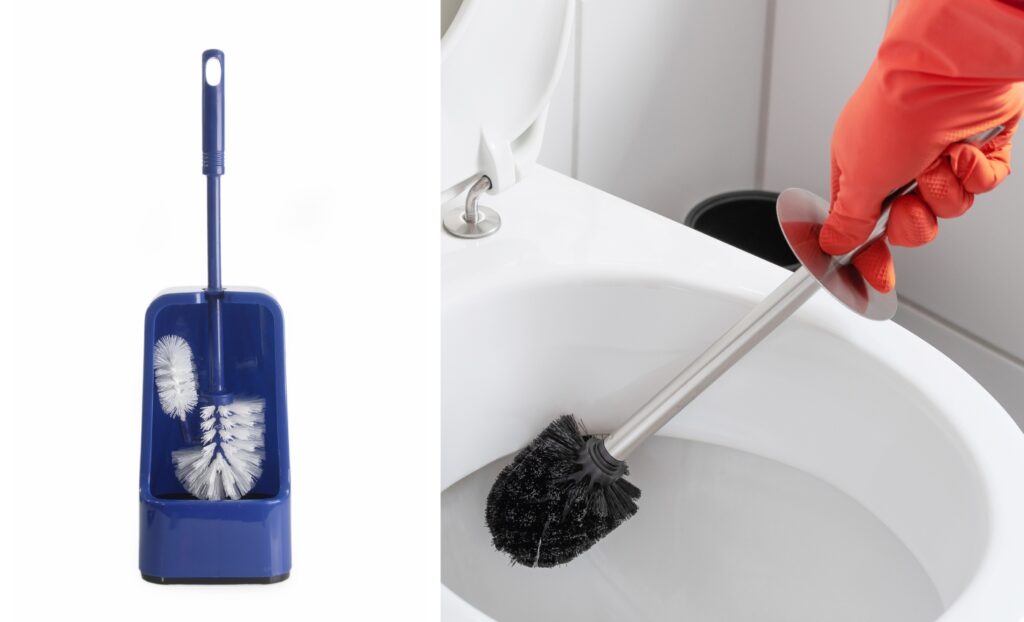 Toilet brush and holder