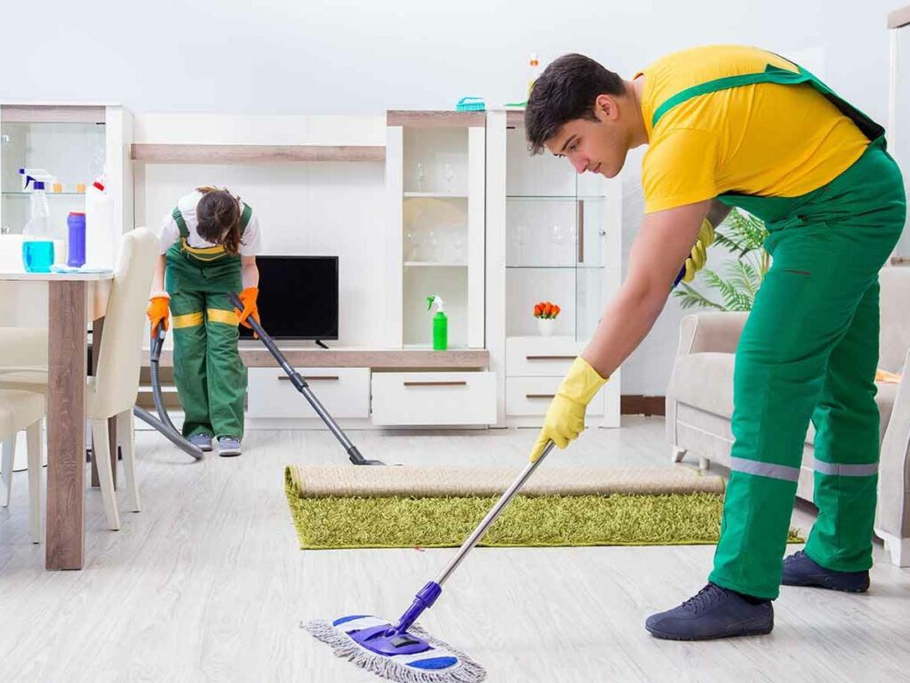 Cleaning your living room with our services (Source: Internet)