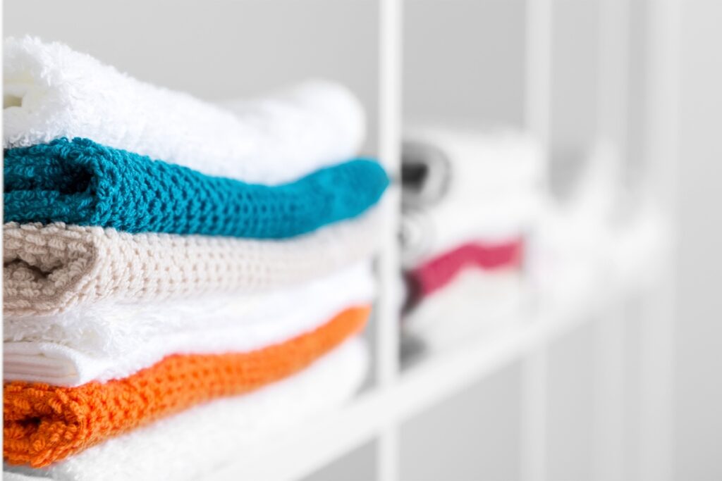 Review the linen closet