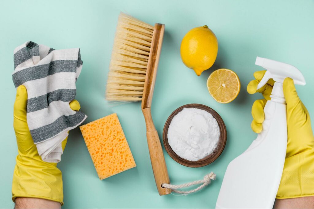 Cleaning Supplies for a better shower wall 