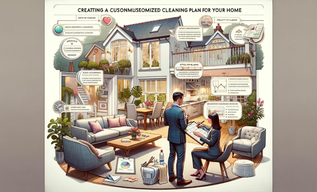 The process of creating a customized cleaning plan for your home
