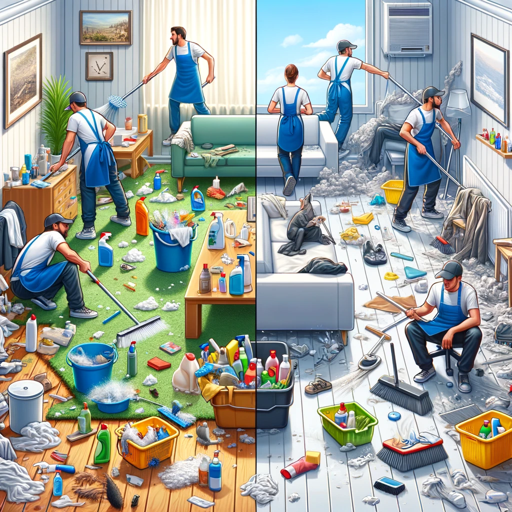 DIY vs. Professional Cleanup Services